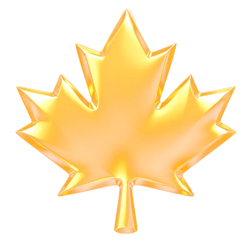 Gold maple leaf, the TrueNorth logo
